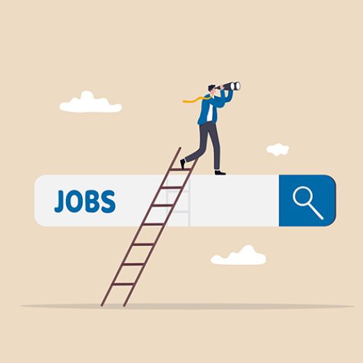 Grafik einer Jobsuchfunktion