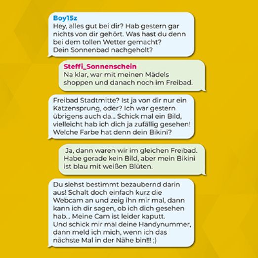 Grafik: Auszug aus einem Chat.
